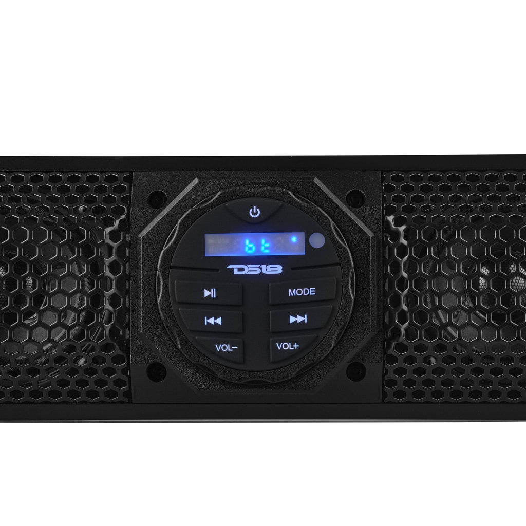 DS18 SB37BTX 37" Marine Amplified Soundbar System – 1200W Peak, Bluetooth 5.0, 10-Speaker Array (SB37BTX)