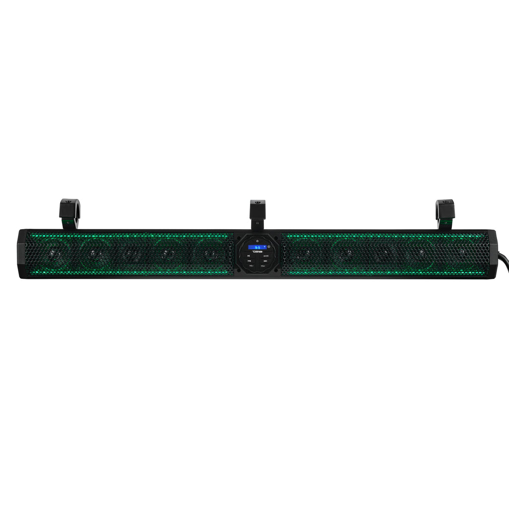 DS18 37" Marine Amplified Sound Bar with Bluetooth 1200W with 10 Speaker System and RGB LED (SB37BTXRGB)