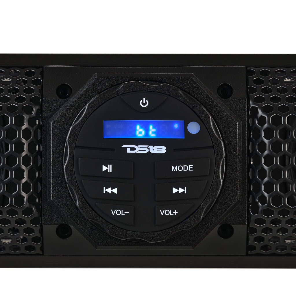 DS18 37" Marine Amplified Sound Bar with Bluetooth 1200W with 10 Speaker System and RGB LED (SB37BTXRGB)