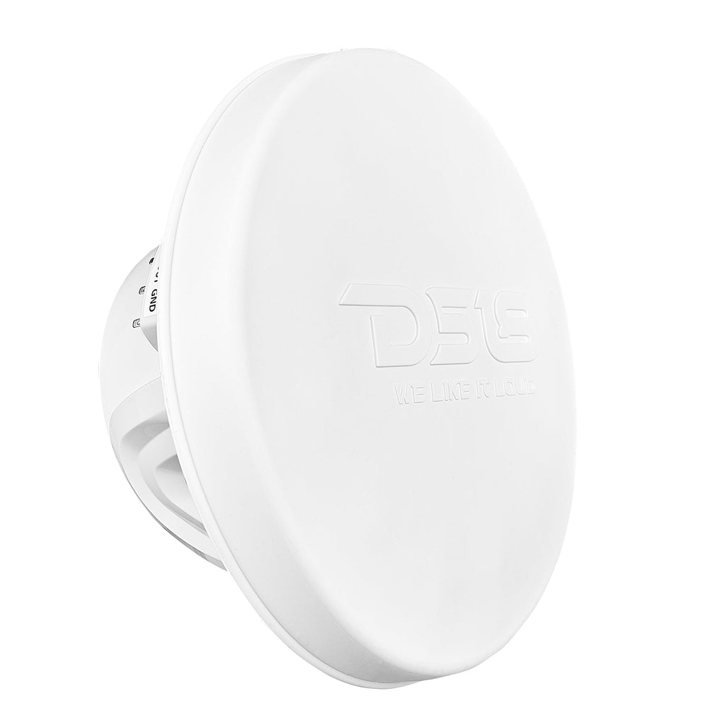 DS18 8" 2-Way Coaxial Marine Speakers with Digital LED Lights and Bullet Tweeter - White - 175W, 4-Ohm (NXL-IQ8/WH)