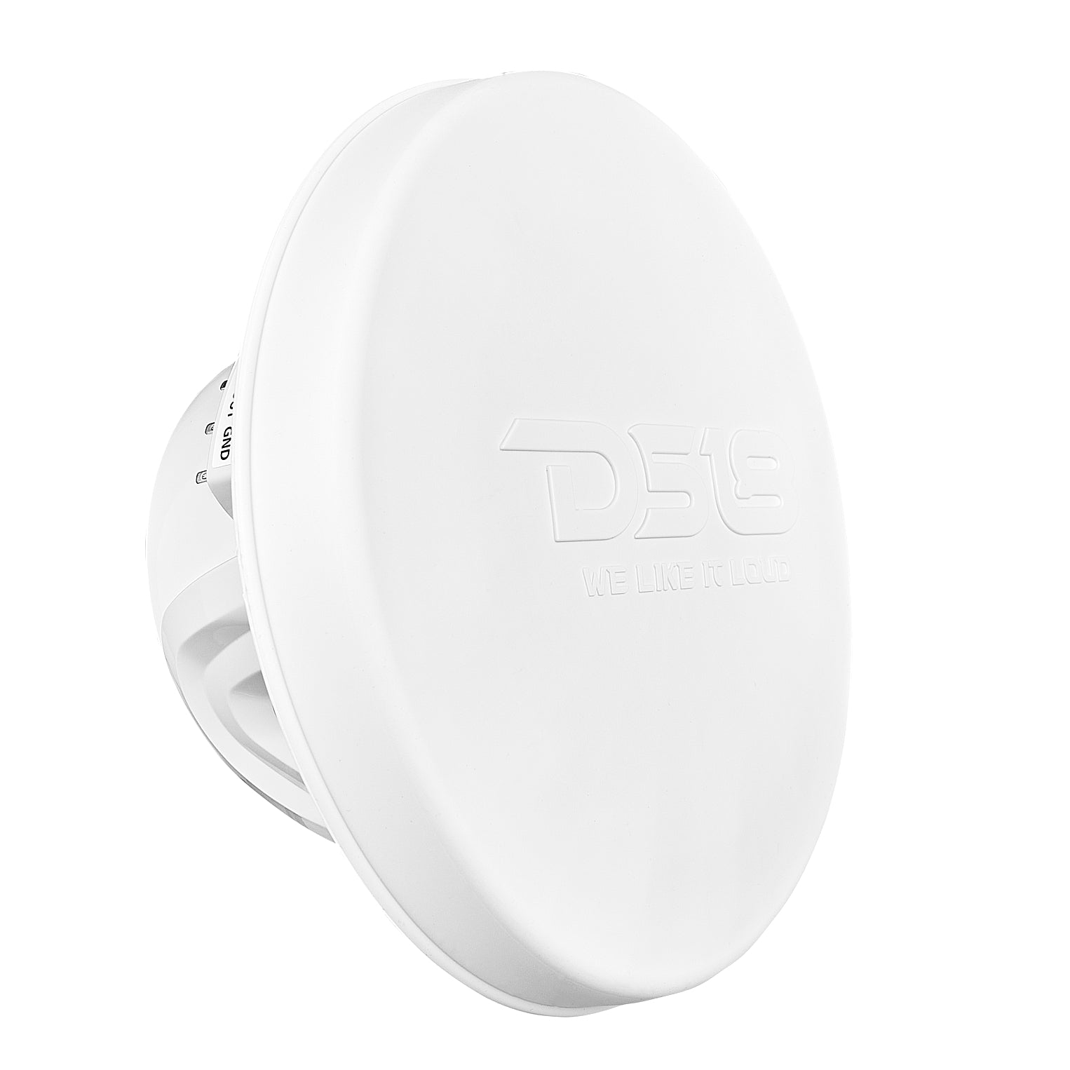 DS18 8" 2-Way Coaxial Marine Speakers with Digital LED Lights and Bullet Tweeter - White - 175W, 4-Ohm (NXL-IQ8/WH)