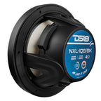 DS18 8" 2-Way Coaxial Marine Speakers with Digital LED Lights and Bullet Tweeter - Black - 175W, 4-Ohm (NXL-IQ8/BK)