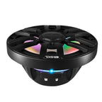 DS18 8" 2-Way Coaxial Marine Speakers with Digital LED Lights and Bullet Tweeter - Black - 175W, 4-Ohm (NXL-IQ8/BK)