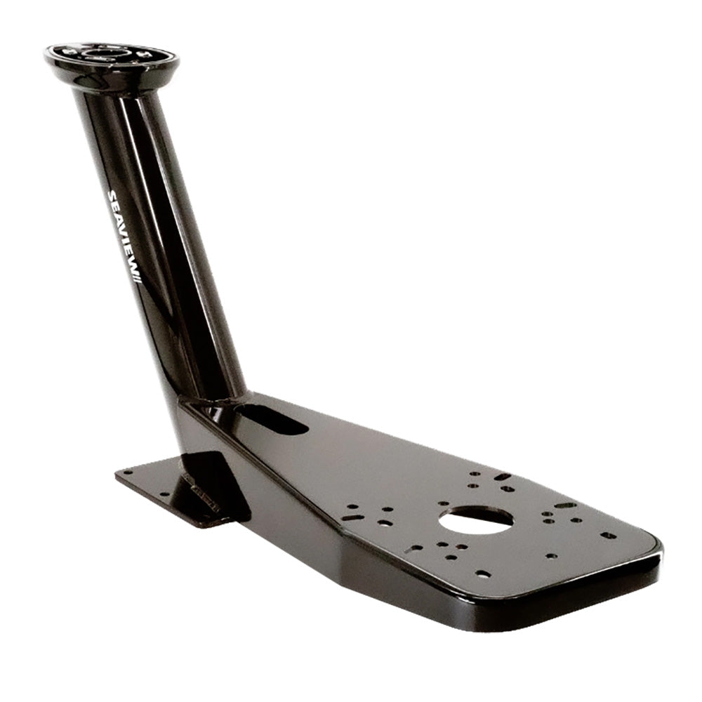 Seaview 23.75" Pre-Drilled Dual Mount for Open-Array Radars up to 4.5' - Black - Top Plate Required (PMADM2M2BLK)