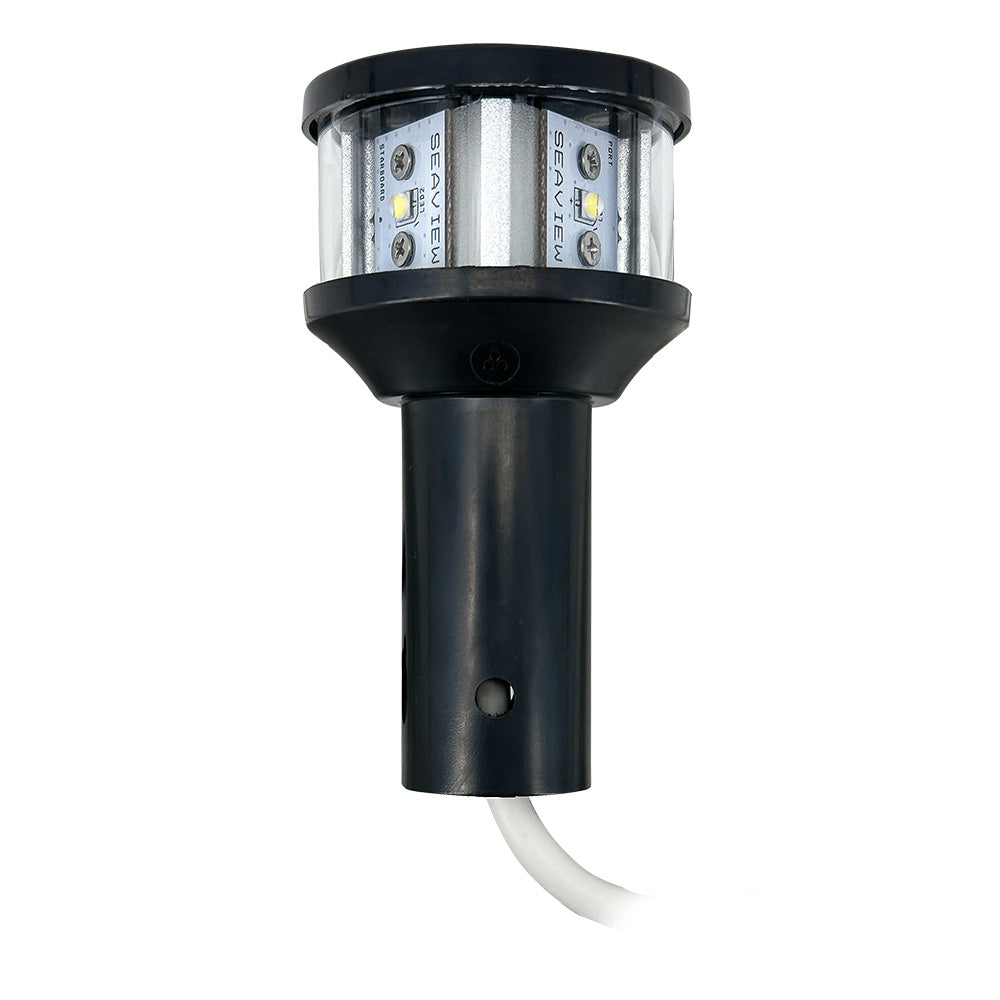 Seaview 12V C5 Certified Round 3nm LED Combo Masthead All-Round Light - Black (LTBLED12C5BLK)