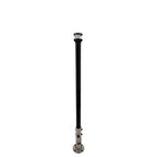 Seaview 12" Manually Folding Light Post with 316 Stainless Steel Base & LTBLED12C5 Navigation Light - Black (SVMHB112LEDSSB)