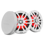 DS18 HYDRO 6.5" 2-Way Marine Speakers with RGB LED Lights 300W - White (NXL-6)