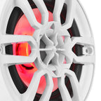 DS18 HYDRO 6.5" 2-Way Marine Speakers with RGB LED Lights 300W - White (NXL-6)