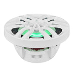 DS18 HYDRO 6.5" 2-Way Marine Speakers with RGB LED Lights 300W - White (NXL-6)