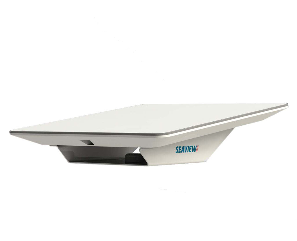 Seaview Aluminum 8° Wedge Base for Starlink Flat High-Performance Antenna - White (SVSLWB)