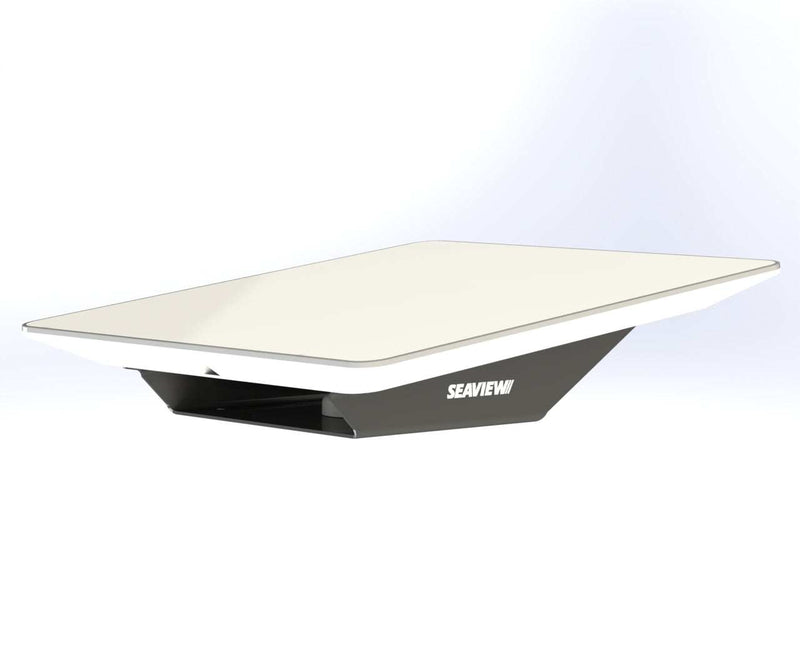 Seaview Aluminum 8° Wedge Base for Starlink Flat High-Performance Antenna - Black (SVSLWBBLK)