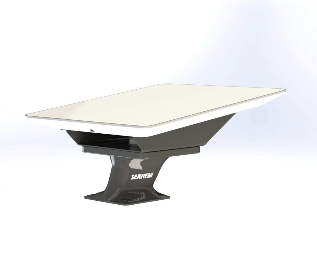Seaview Aluminum 8° Wedge Base for Starlink Flat High-Performance Antenna - Black (SVSLWBBLK)