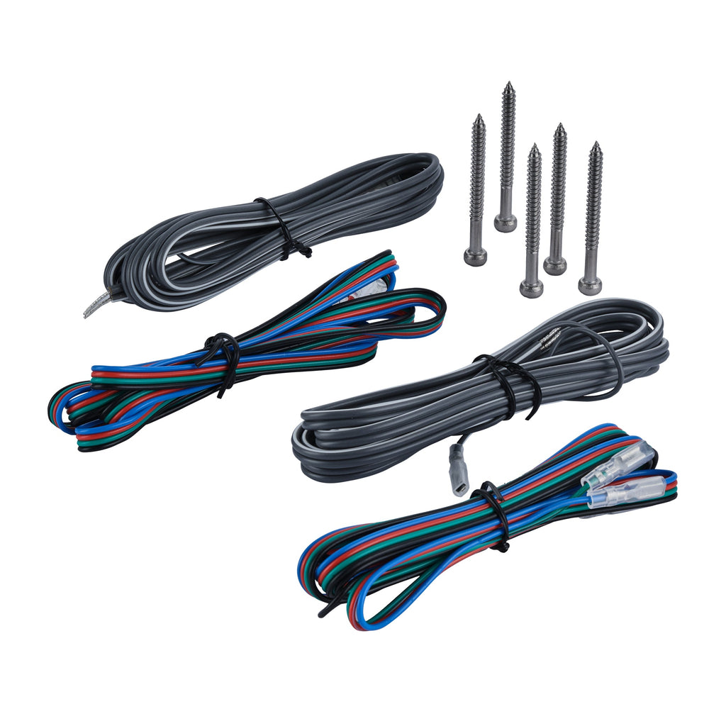 DS18 HYDRO 8" 2-Way Marine Speakers with RGB LED Lights 450W - Black Carbon Fiber (CF-8M)