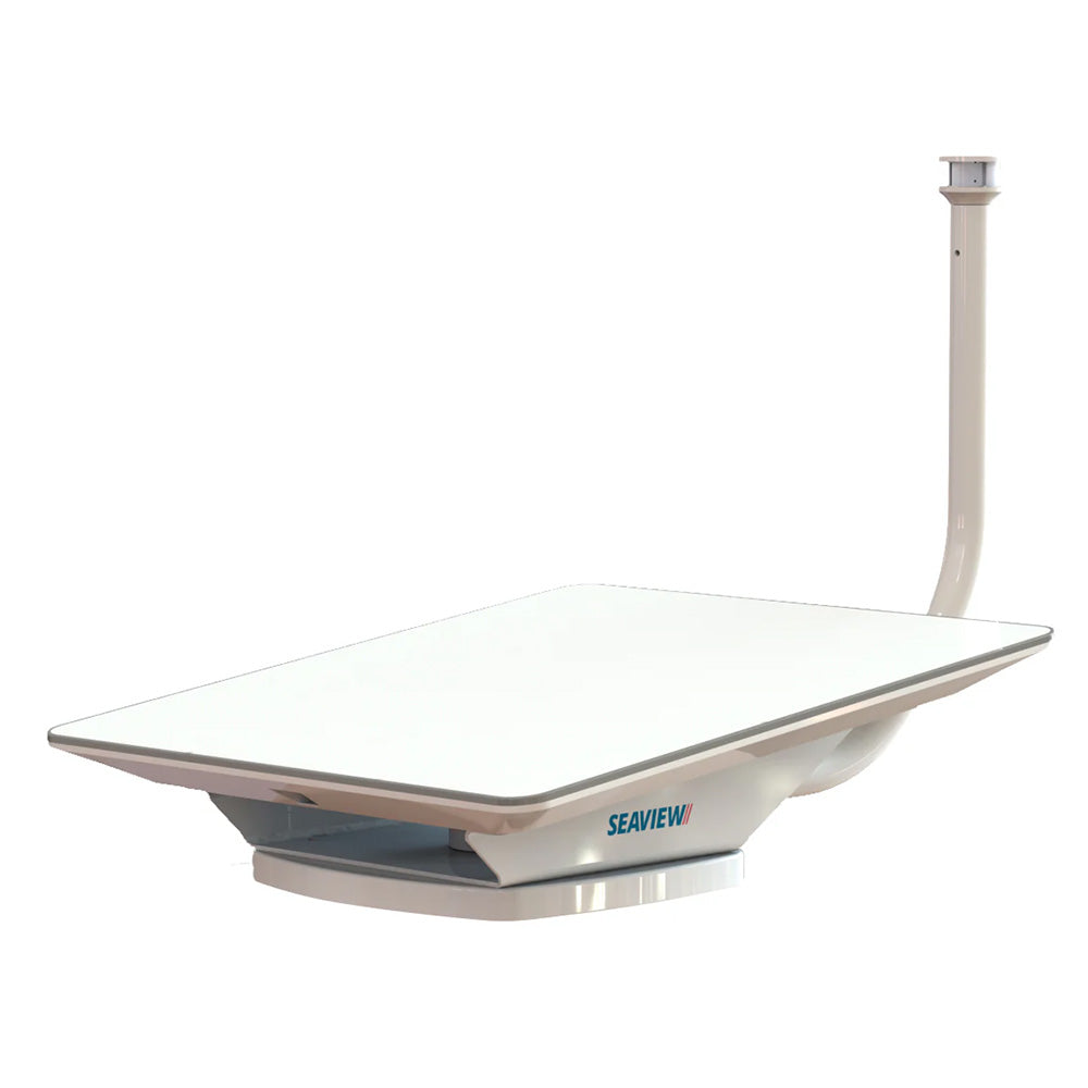 Seaview Wedge Base for Starlink - White with Light Bar and 3nm LED (SVSLWBLED)