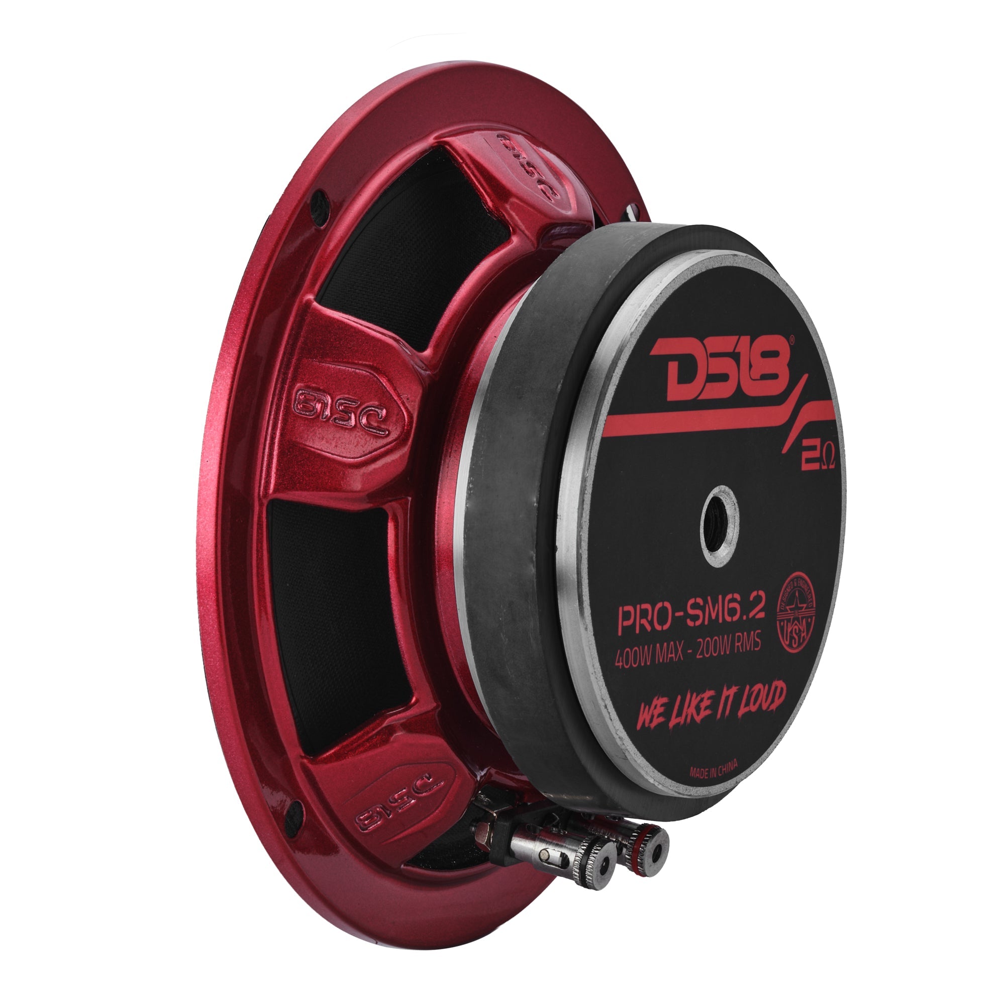 DS18 Slim 6.5" Water-Resistant Midrange Speaker - Each (PRO-SM6.2)