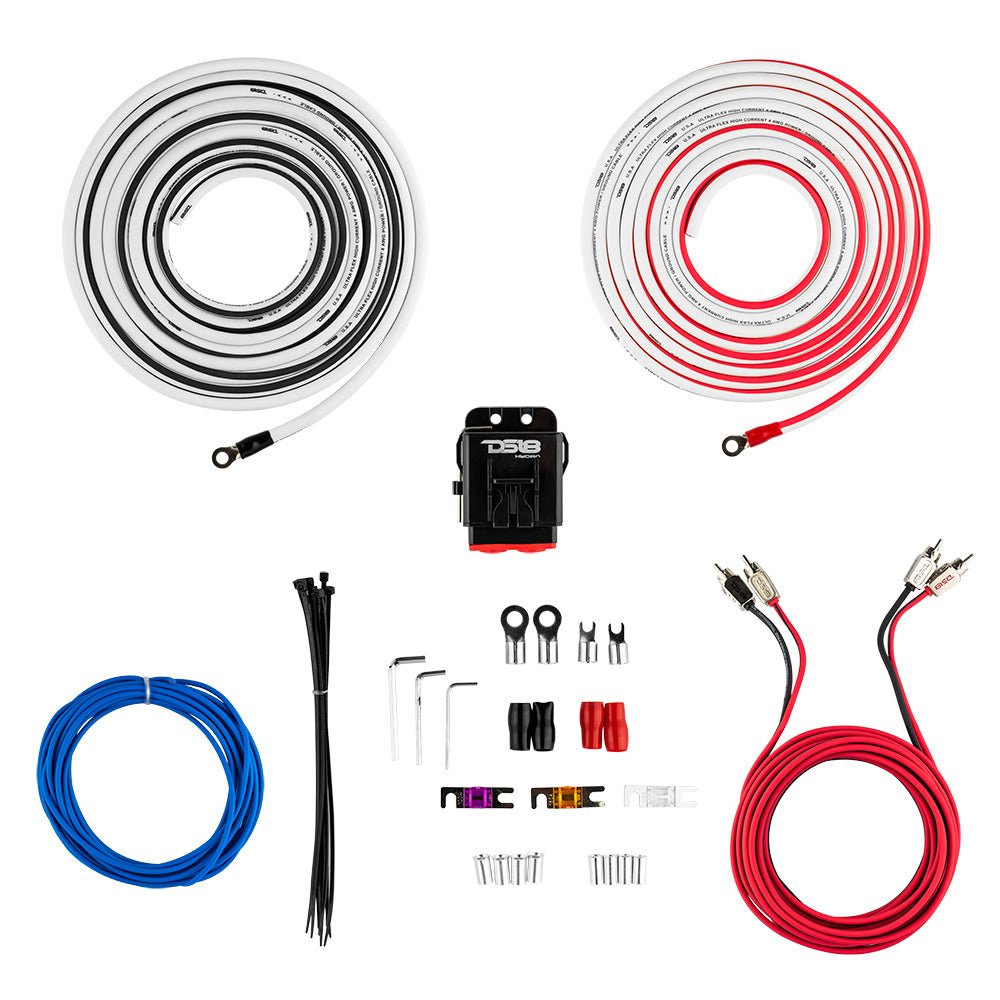 DS18 Hydro Power Amplifier Install Kit - 4GA (MOFCKIT4)