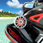 DS18 HYDRO 8" Compact Wakeboard Pod Tower with RGB Light - 375W - Black (NXL-PS8BK)
