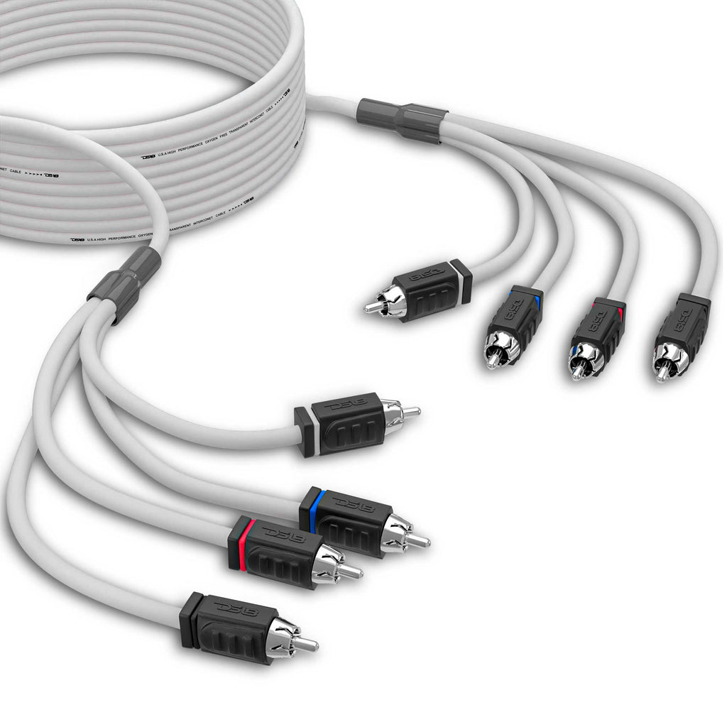 DS18 Marine Tinned OFC RCA Cable - 4 Channel - 25' (MOFCR-25FT.4CH)