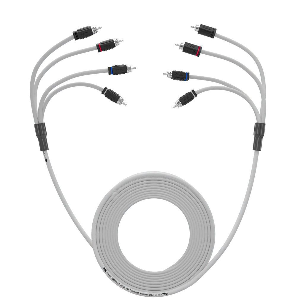 DS18 Marine Tinned OFC RCA Cable - 4 Channel - 25' (MOFCR-25FT.4CH)