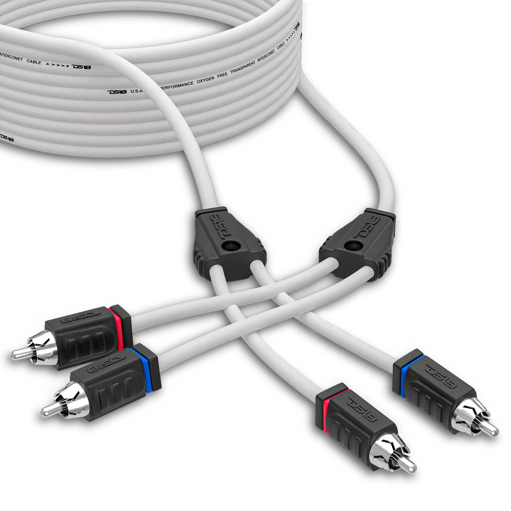 DS18 Marine Tinned OFC RCA Cable - 25' (MOFCR-25FT)