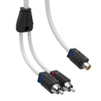 DS18 Marine Tinned OFC RCA Cable - 1 Female to 2 Male (MOFCR-1F2M)