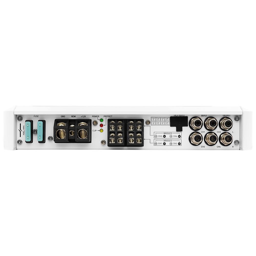 DS18 NXL-M4 Full Range 4 Channel IPX5 Marine Grade Amplifier - 150 x 4W @ 4-Ohm (NXL-M4)