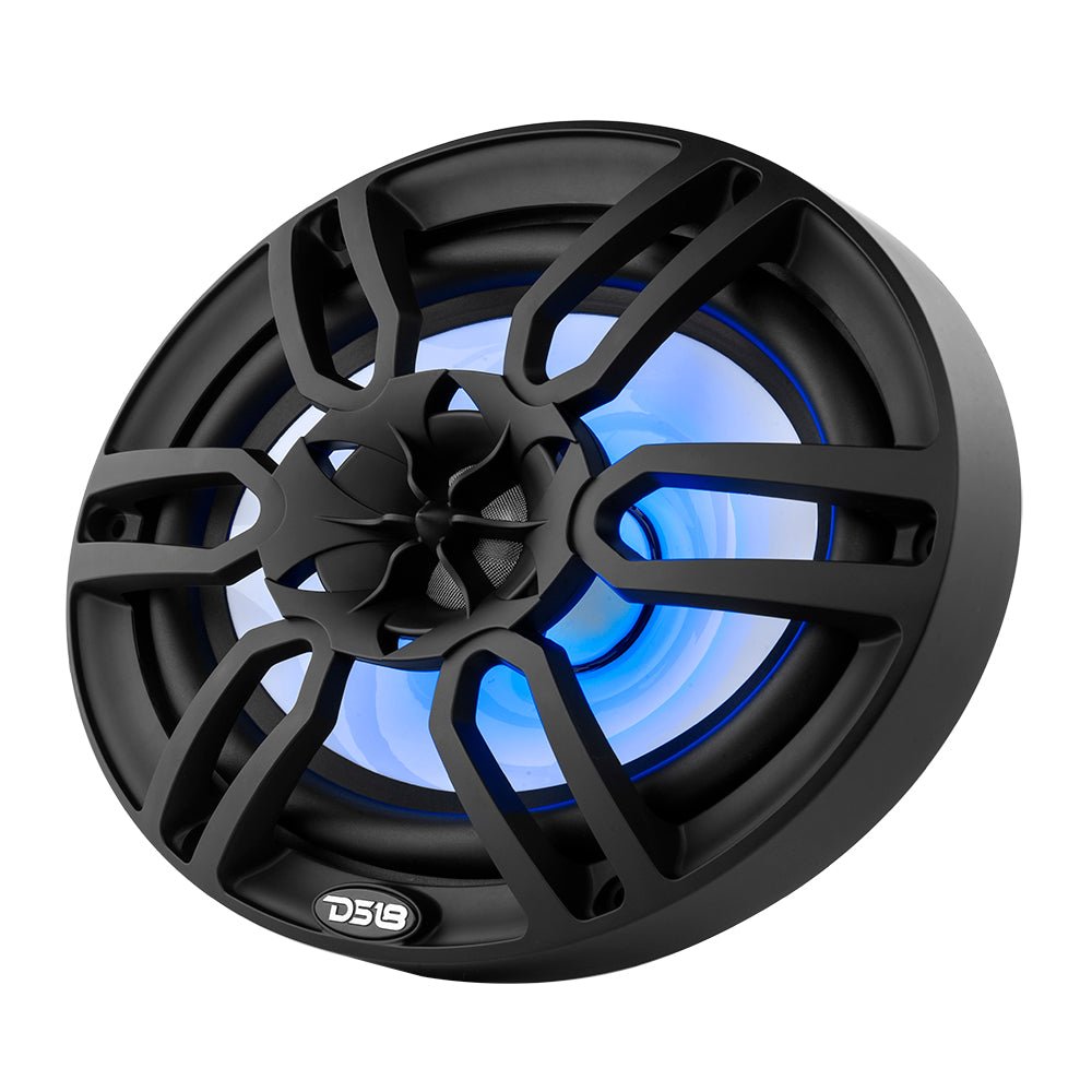 DS18 HYDRO 6 x 9" 2-Way Marine Speakers with Integrated RGB LED Lights - 375W - Black (NXL-69/BK)