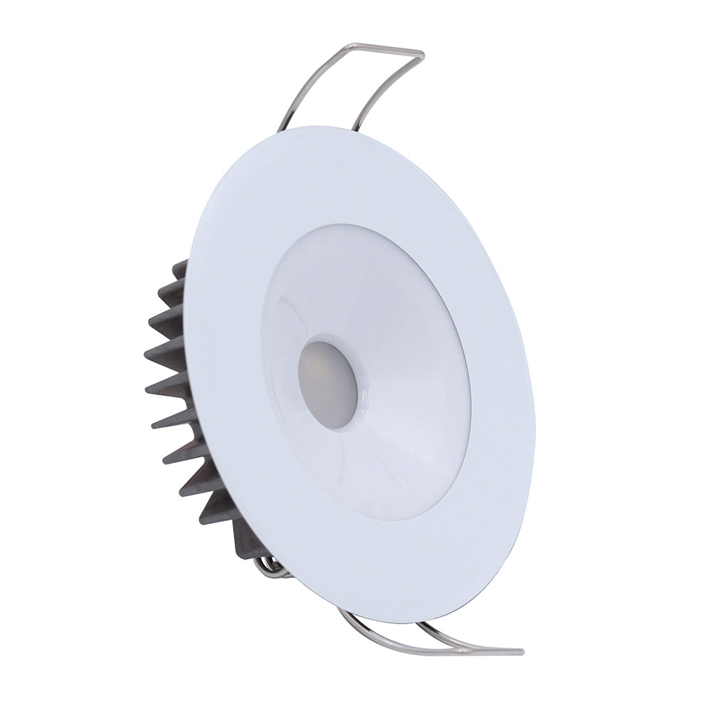 Lumitec Illusion Flush Mount LED Down Light - Warm White - Dimming - White Housing (117129)