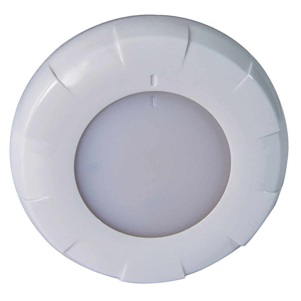 Lumitec Aurora LED Dome Light - White Finish - White/Blue Dimming (101075)