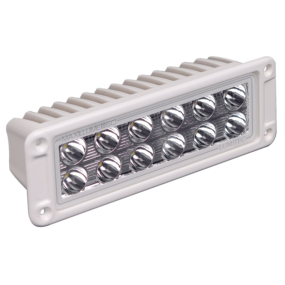 Lumitec Maxillumeh60 - Flush Mount Flood Light - White Housing - White Dimming (101336)