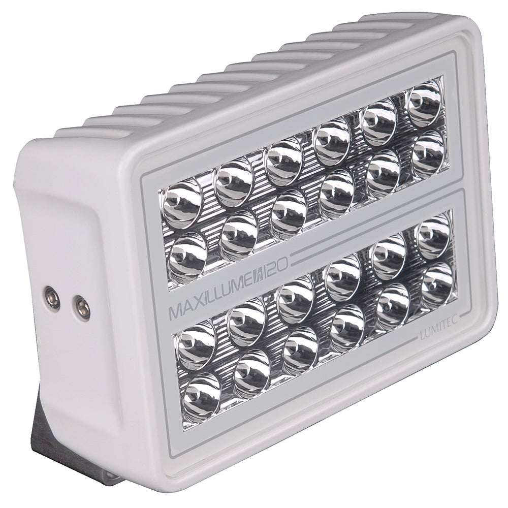 Lumitec Maxillume h120 - Trunnion Mount Flood Light - White Housing - White Dimming (101346)