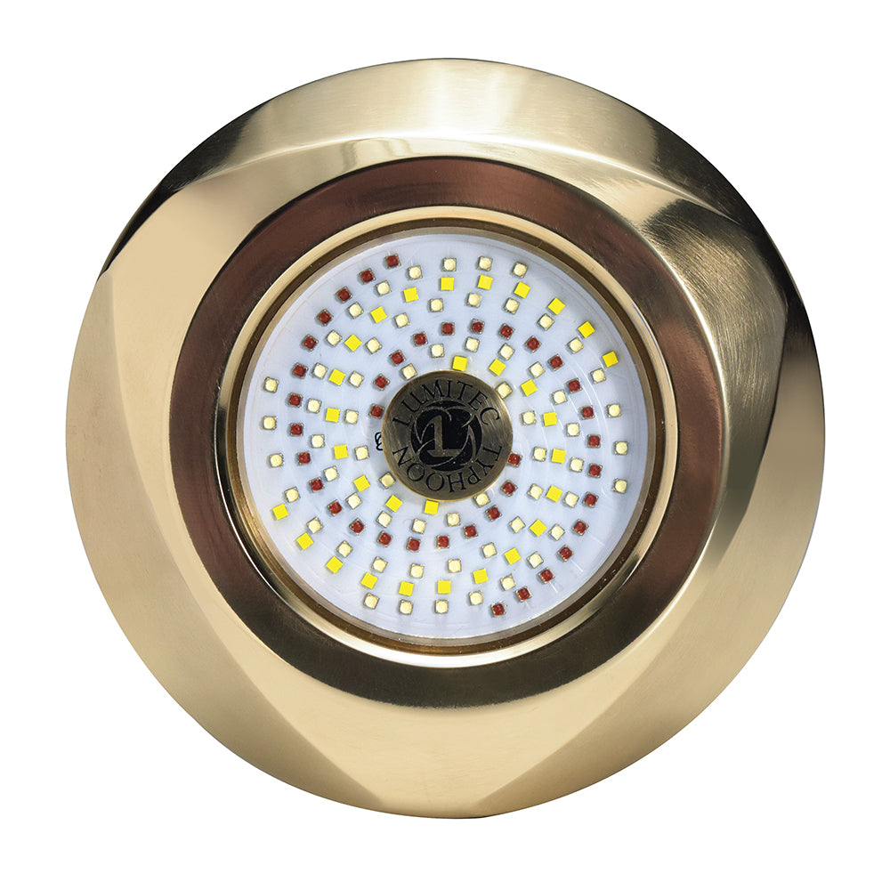 Lumitec SeaBlaze Typhoon Underwater Bronze Thru-Hull LED Light - RGBW Spectrum (101449)