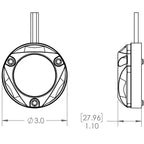 Lumitec Zambezi Mini Surface Mount Underwater Light - Spectrum RGBW - PLI Enabled (101833)