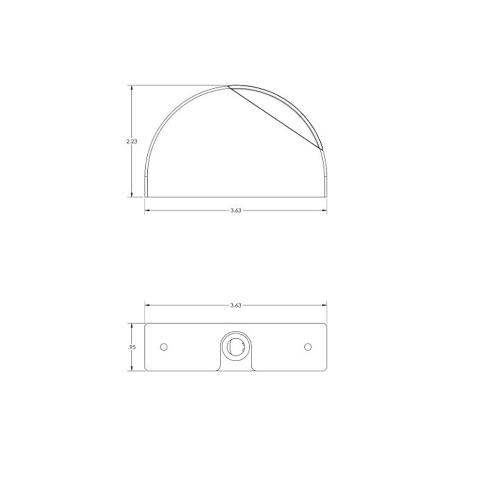 Lumitec Surface Mount Aluminum Navigation Light Starboard - Green (101835)