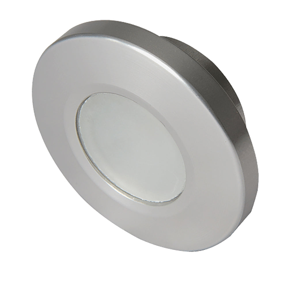 Lumitec Orbit - Flush Mount Down Light - Brushed Finish - 4-Color White/Red/Blue/Purple Non-Dimming (112500)