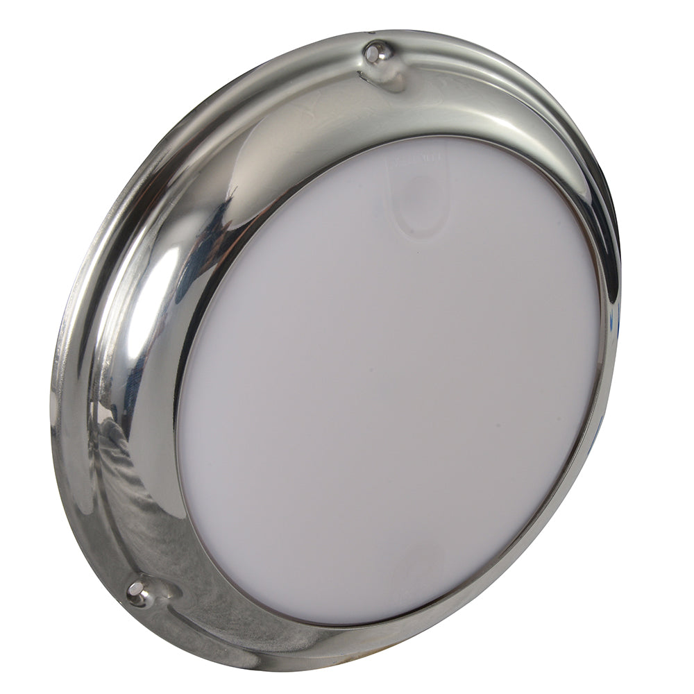 Lumitec TouchDome - Dome Light - Polished SS Finish - 2-Color White/Red Dimming (101098)