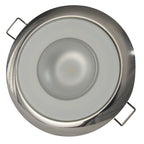 Lumitec Mirage - Flush Mount Down Light - Glass Finish/Polished SS Bezel - White Non-Dimming (113113)