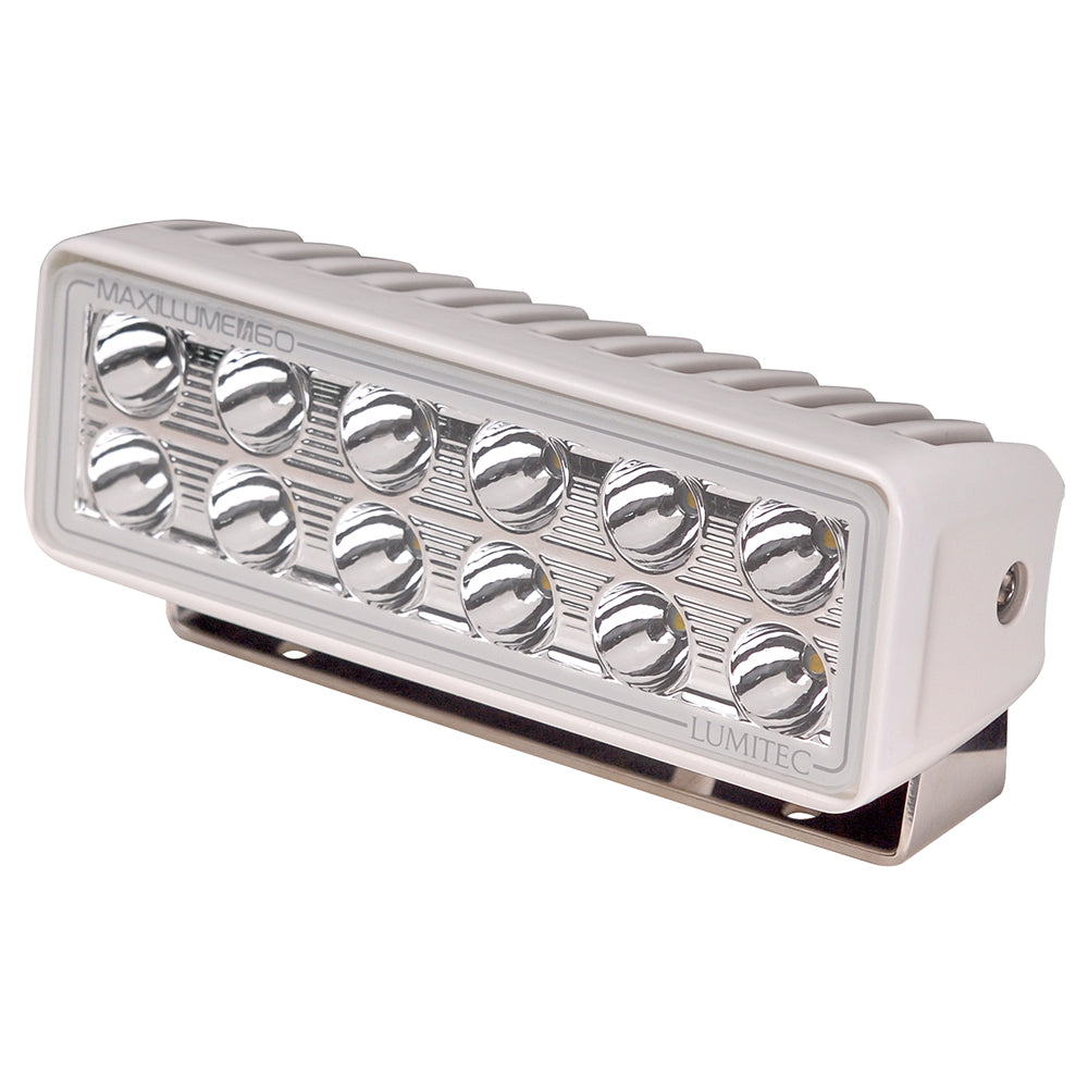 Lumitec Maxillume h60 - Trunnion Mount Flood Light - White Dimming - White Housing (101334)