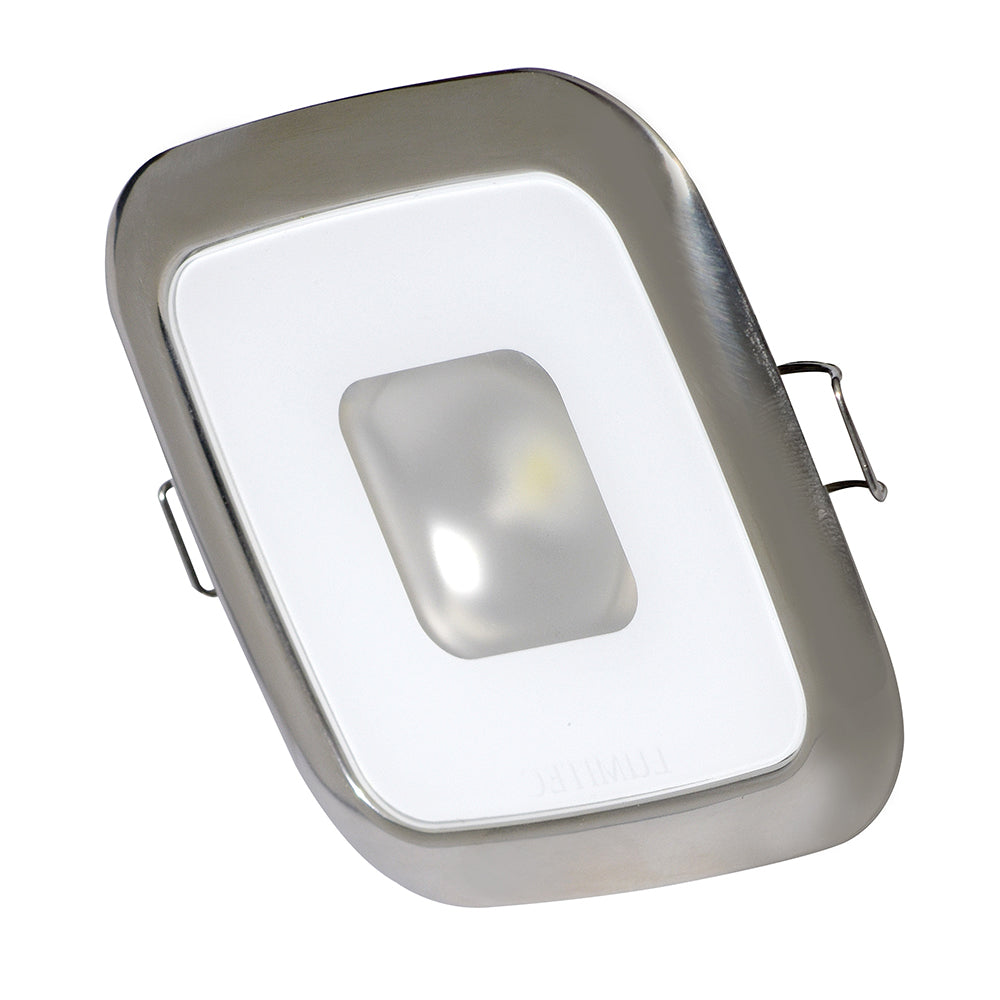 Lumitec Square Mirage Down Light - Warm White Dimming - Hi-CRI - Polished Bezel (116119)