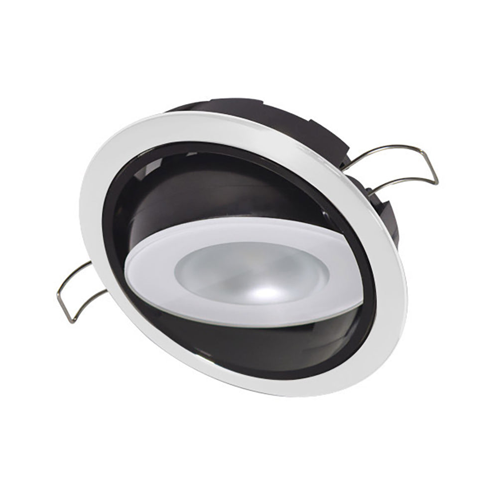 Lumitec Mirage Positionable Down Light - Warm White Non-Dimming - Hi CRI - White Bezel (115129)