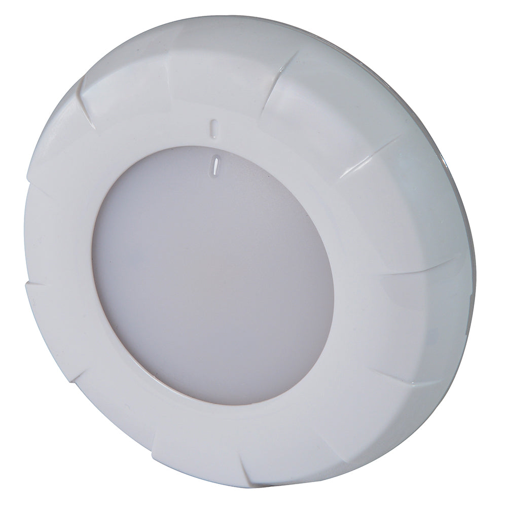 Lumitec Aurora LED Dome Light - White Finish - White/Red Dimming (101076)