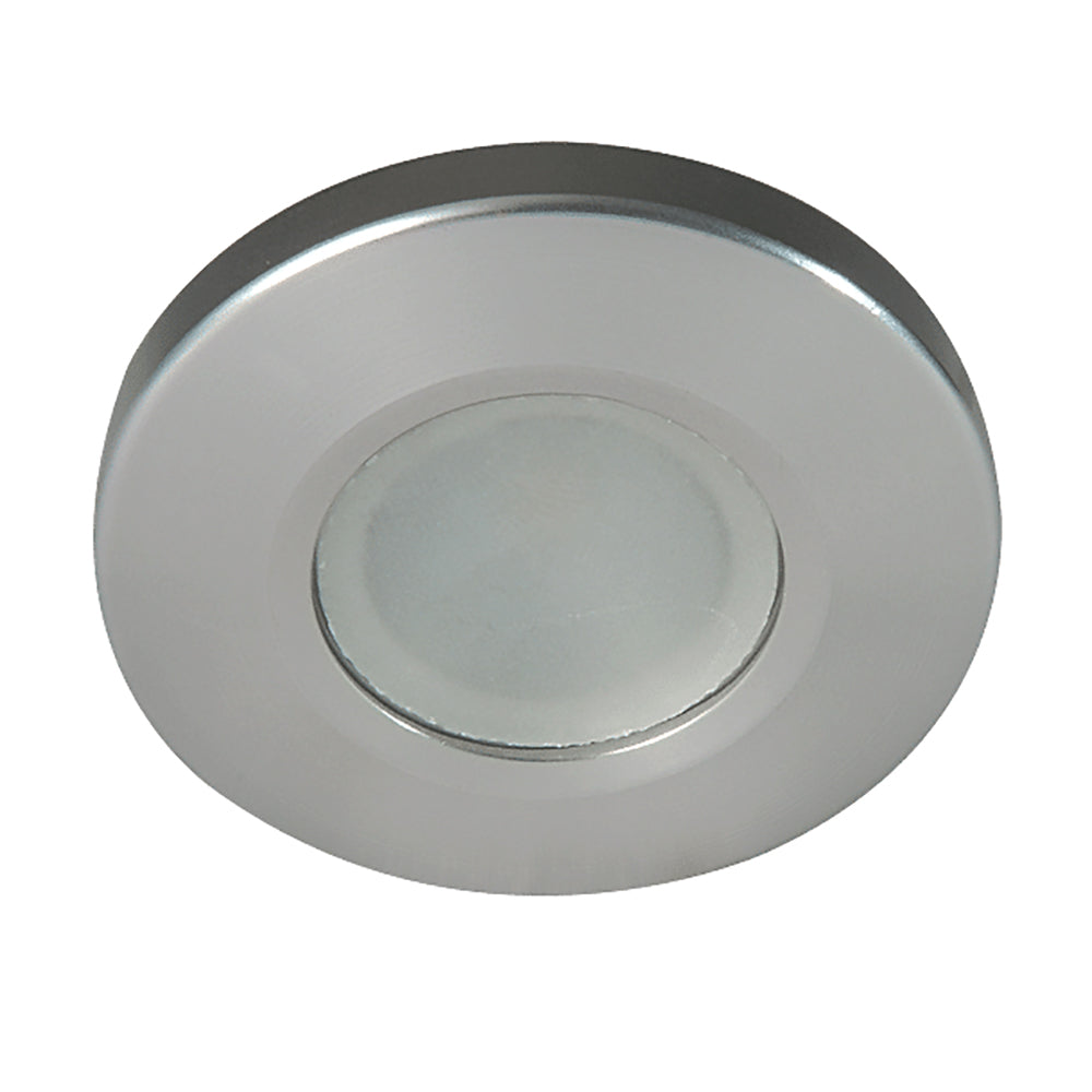 Lumitec Orbit - Flush Mount Down Light - Brushed Finish - 3-Color Blue/Red Non Dimming with White Dimming Light (112508)