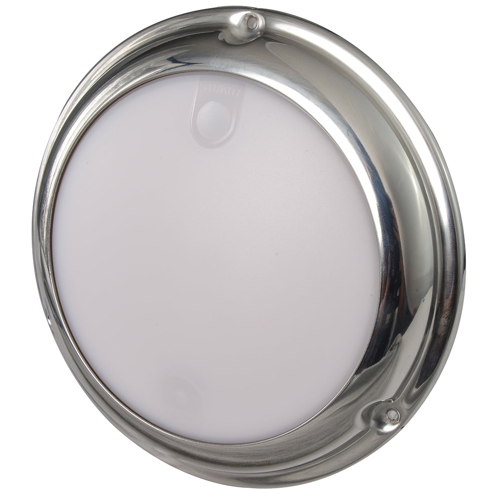 Lumitec TouchDome - Dome Light - Polished SS Finish - 2-Color White/Blue Dimming (101097)