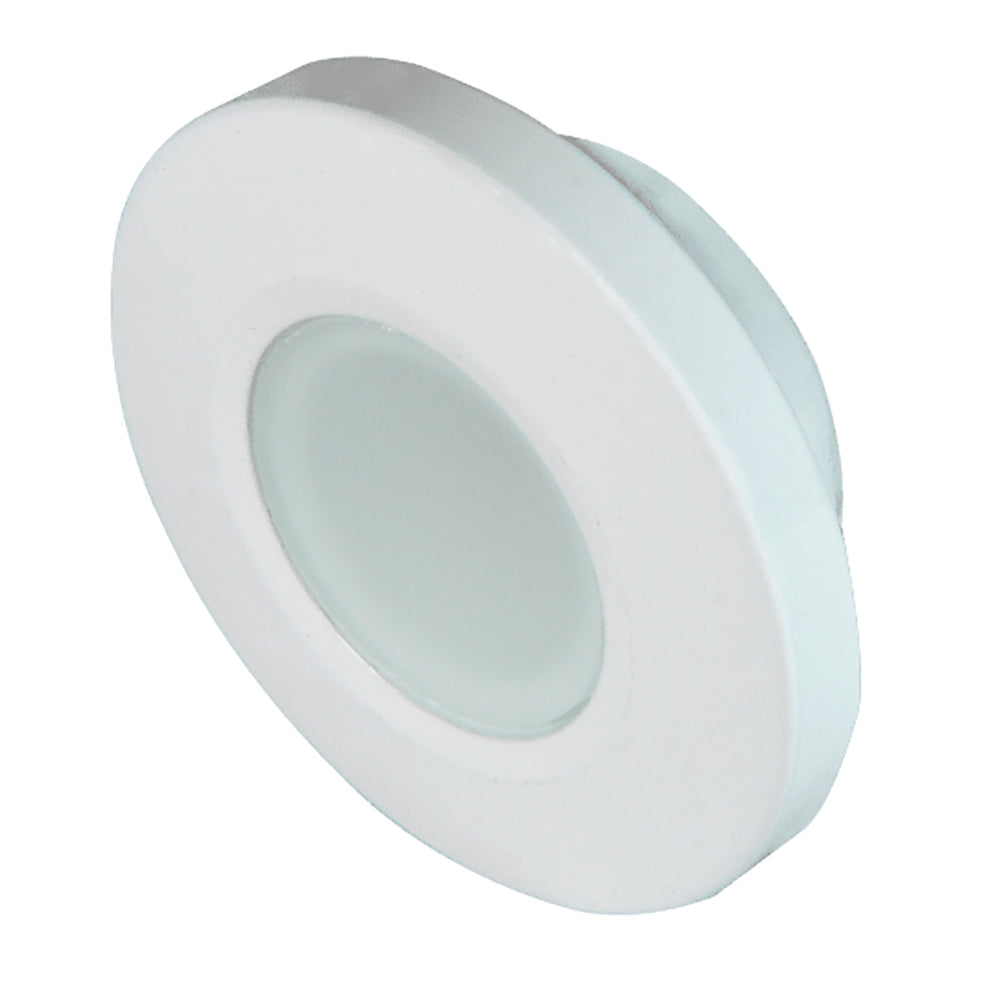 Lumitec Orbit Flush Mount Down Light - Blue Non-Dimming, Red Non-Dimming &amp; White Dimming w/White Housing (112528)