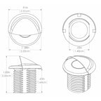 Lumitec Aruba - Courtesy Light - Polished SS Finish - Red Non-Dimming (101146)