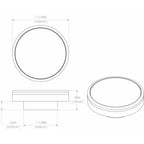 Lumitec Halo Flush Mount Down Light Spectrum RGBW - White Housing (112827)