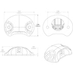Lumitec Barbados Courtesy Accent LED Light - Black with Blue Light (101060)