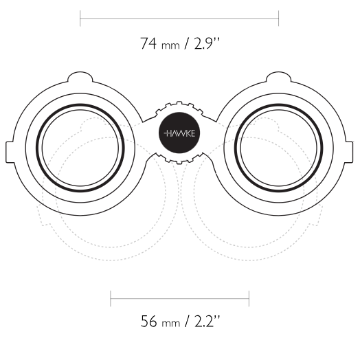 Hawke Optics Vantage 8x32 Binoculars - Green (34120)