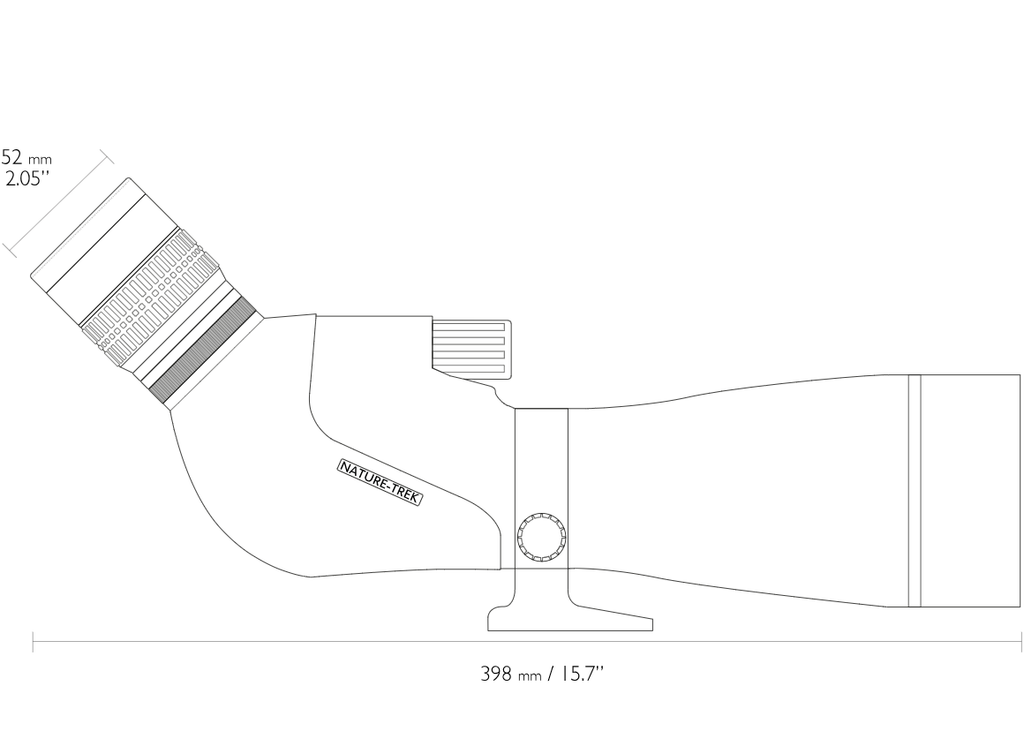 Hawke Optics Nature-Trek 20-60x80 Spotting Scope (55201)