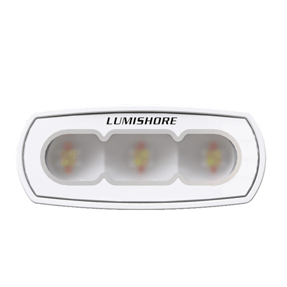 Lumishore LUX 4" 1,050 Lumen CRGBW Marine LED Floodlight with White Housing (60-0468, 010-04459-00)